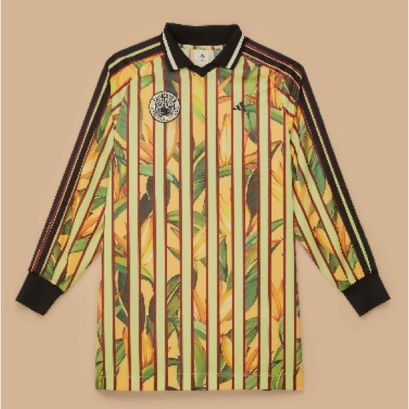 NWT Farm rio X adidas stripes of paradise semi spark dress Oversize Green - Picture 7 of 12